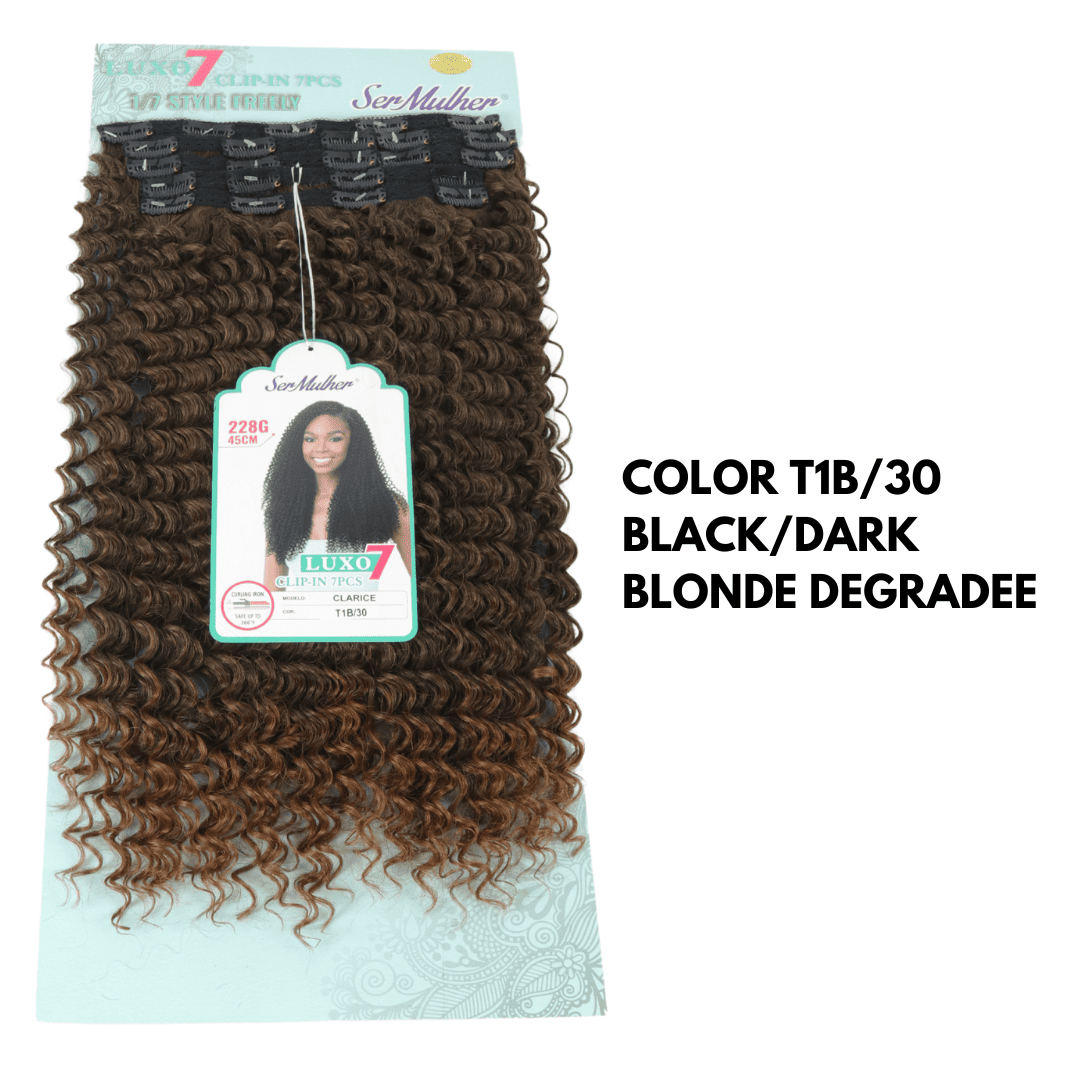 CLARICE – Estensione dei capelli ricci afro crespi con clip