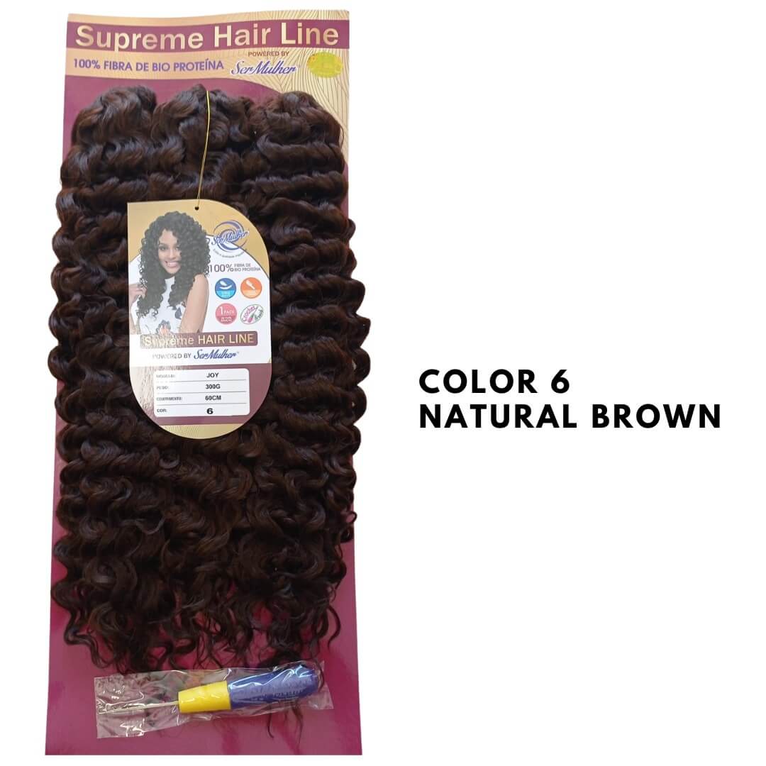 JOY – Extension Crochet Braids in Bioproteina – capelli Ricci