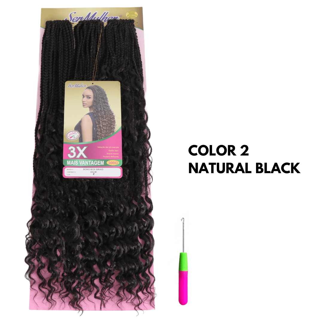 BOHO BOX BRAIDS – Extension TRECCINE per crochet braids