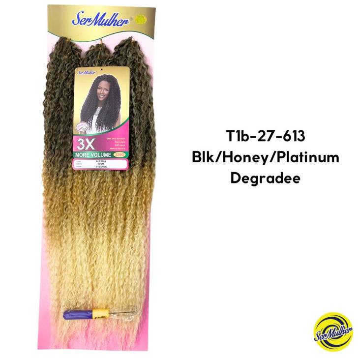 ALESSIA- Extension sintetiche di capelli ricci per Crochet Braids- 320Gr 65cm