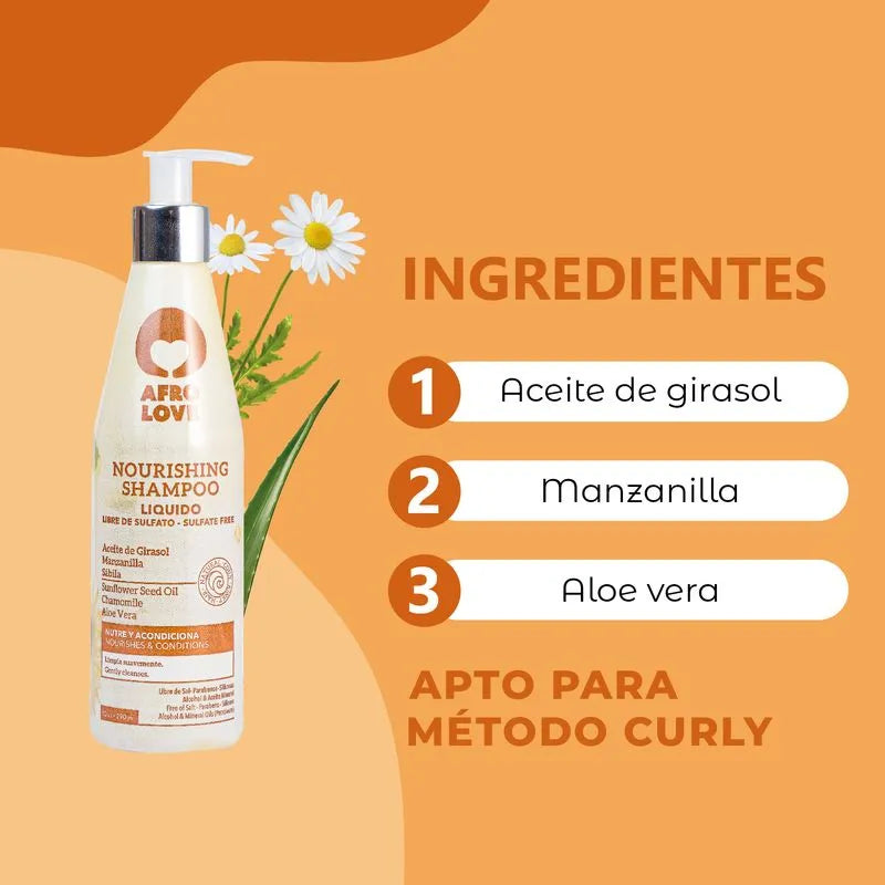 Nourishing Shampoo Liquidò Afro Love -290ml-