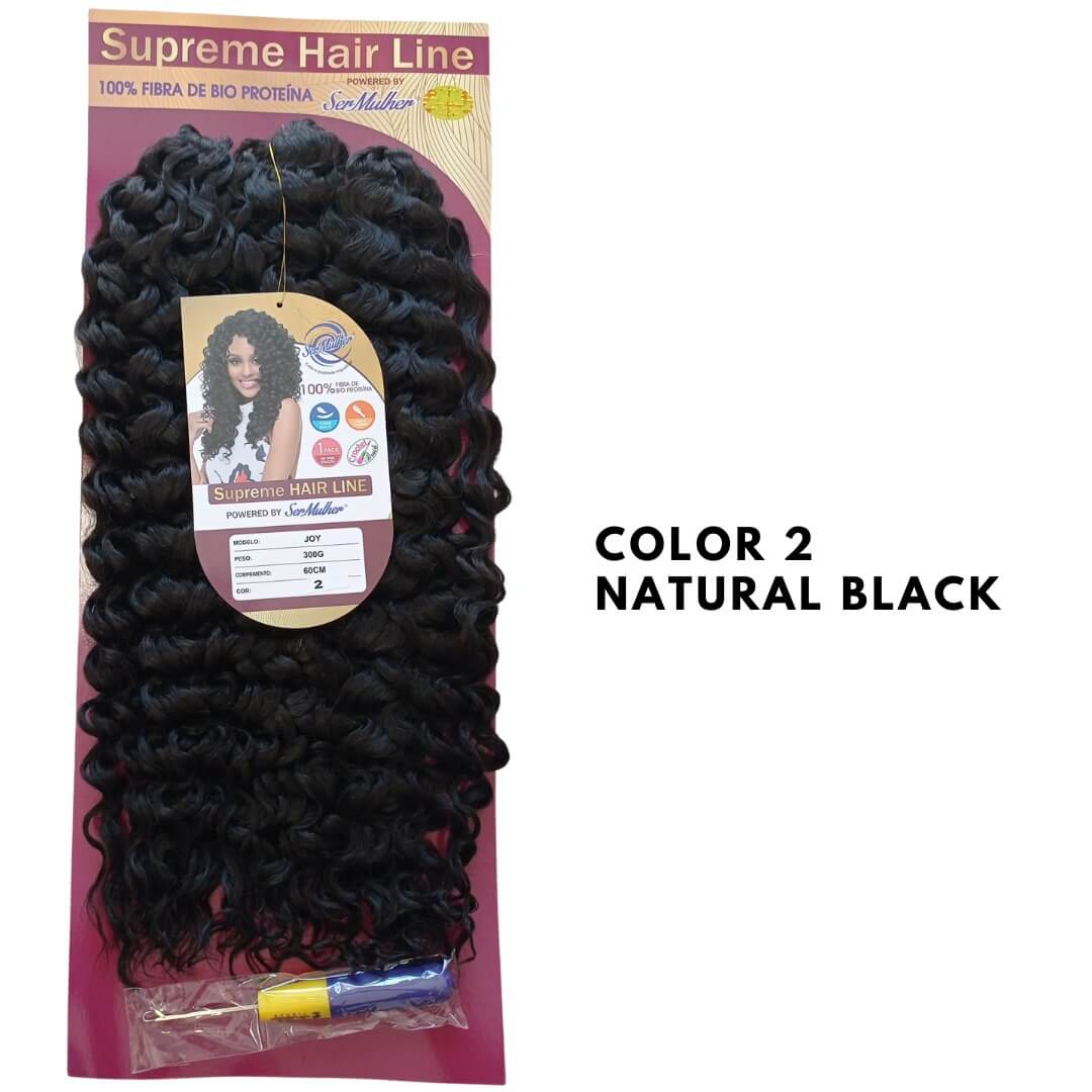 JOY – Extension Crochet Braids in Bioproteina – capelli Ricci