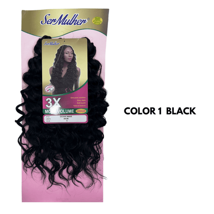 OCEAN WAVE- Extension sintetiche di capelli ondulati per Crochet Braids- 300Gr 45cm