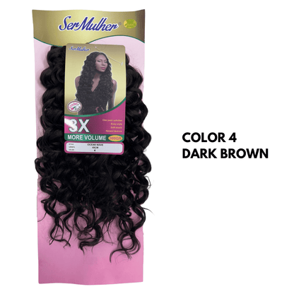 OCEAN WAVE- Extension sintetiche di capelli ondulati per Crochet Braids- 300Gr 45cm