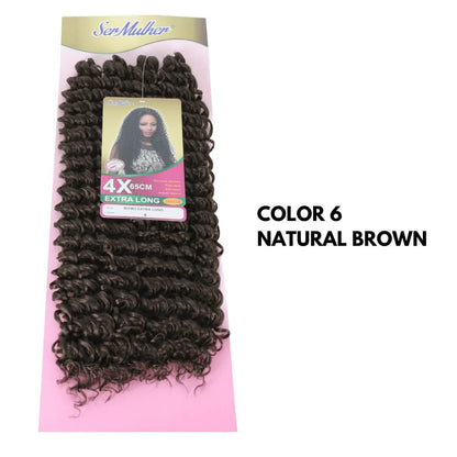 NEW RITMO 65CM Extension di capelli ricci per Crochet Braids
