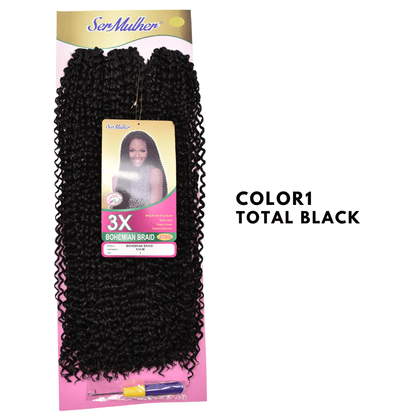 SOPHIA Extension sintetiche di capelli ricci per Crochet Braids – 55 cm