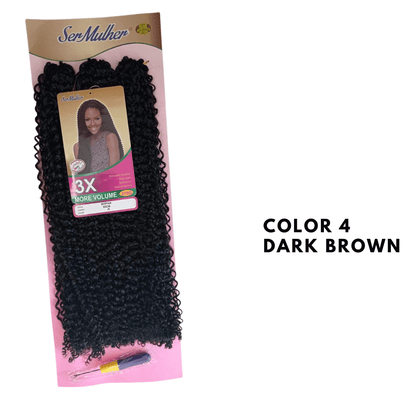 SOPHIA Extension sintetiche di capelli ricci per Crochet Braids – 55 cm