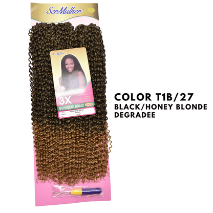 SOPHIA Extension sintetiche di capelli ricci per Crochet Braids – 55 cm