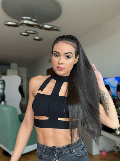 Coda Di Cavallo MARILIA Capelli Lisci 70 cm